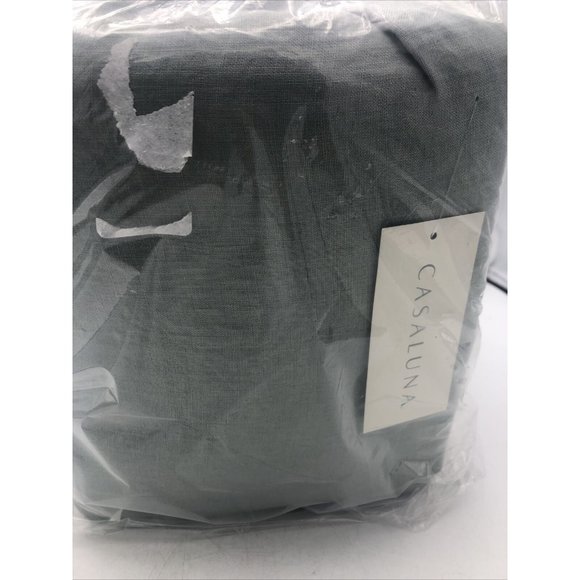 Casaluna California King well-Being Hemp Sheet Ser Green - Picture 4 of 8